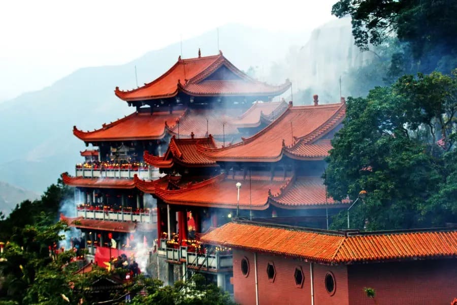 Show Me_Shizhu Mountain Scenic Area_Look_up_China